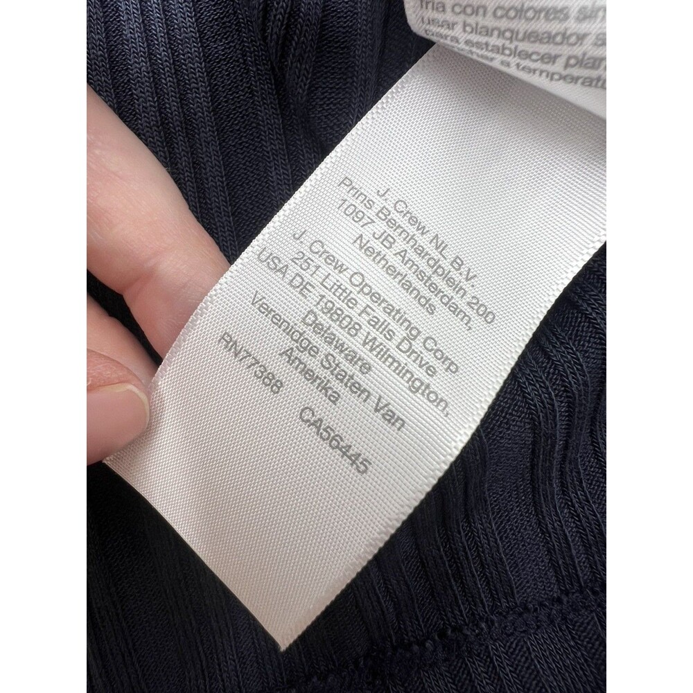 Madewell Ribbed Polo Mini Dress Navy Blue Athleisure minimalist preppy Size XS - Picture 10 of 10